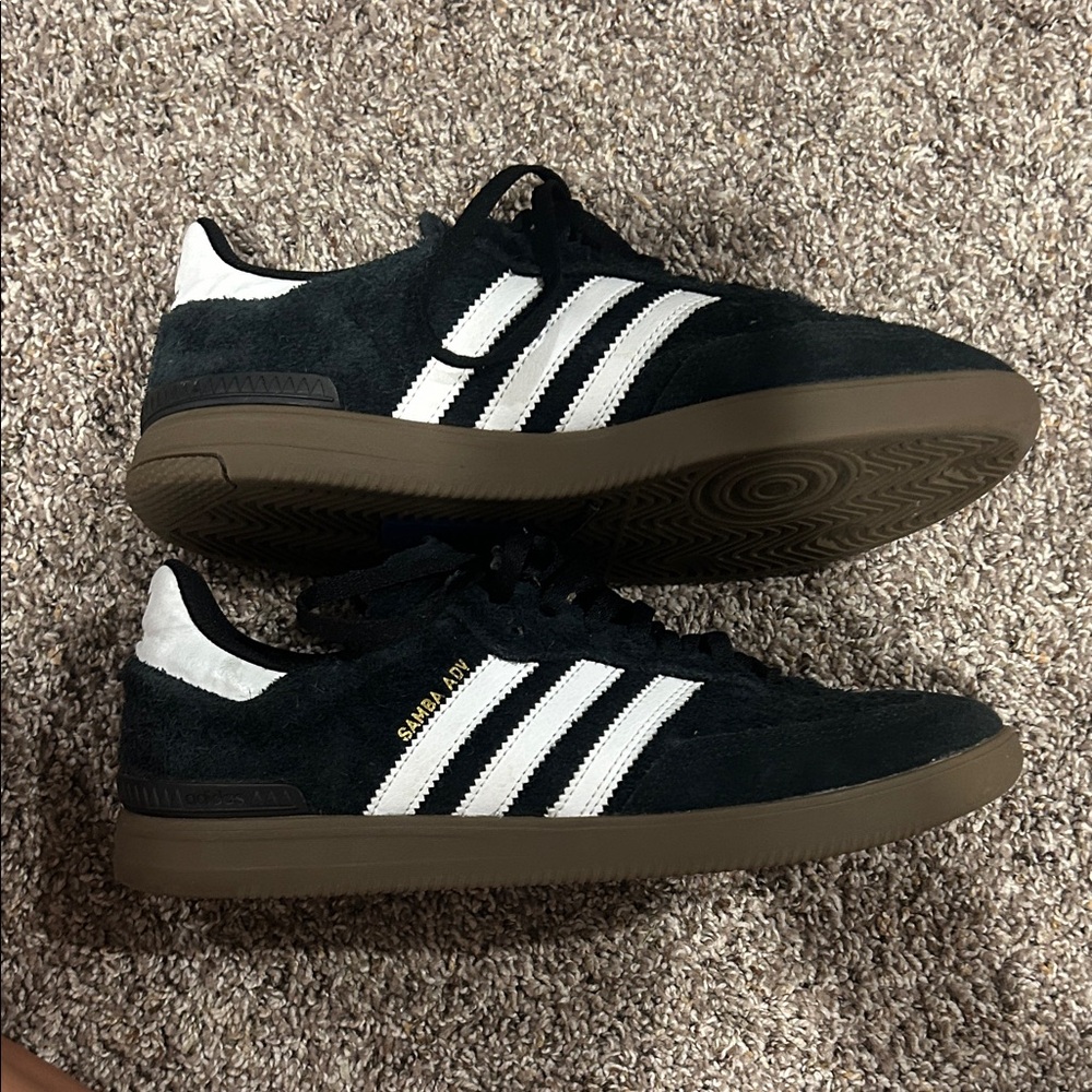 Adidas Samba Adv Black Suede Sneakers